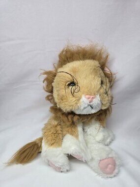 Tyco 1994 Kitty Kitty Jungle Lion Plush Stuffed Animal Purring Rattle Sound